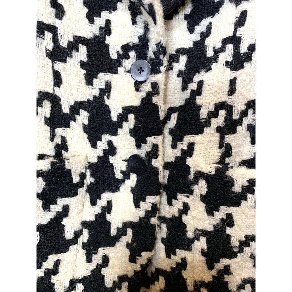 Episode Blazer Womens Size 2 Wool Houndstooth Oversized 80s 90s WARM! Lined VNTG - Picture 4 of 10